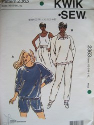 2363 KS MS KNITS LS SHIRT,PANTS, SHORTS PATTERN XS=XL